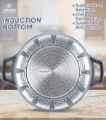 12 Pcs Non Stick Granite Cookware Set with Silicone Gloves - Image 2