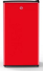Hoover 118L Single Door Compact Refrigerator with Freezer Compartment – Mechanical Control. Adjustable Thermostat. Security Lock. 1 Removable Shelf. Defrost Feature. 1 Year Warranty. Red – HSD-K118-R