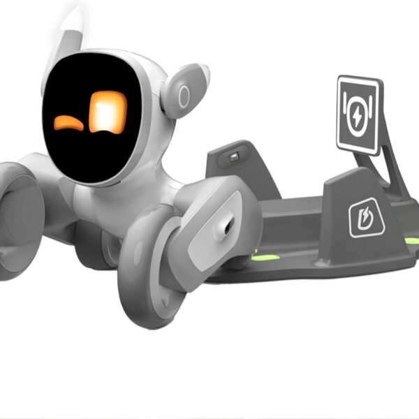 Robot Pet Dog ChatGPT-4o Smart AI-Powered Companion Voice & Gesture Control. Real-Time Interaction Robotics Toys for Kids. Home Monitoring – Includes Charging Dock