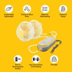 ⁦Medela Freestyle Hands-Free Double Electric Breast Pump with Wearable Cups. App Connectivity. Portable and Discreet Design⁩ - الصورة ⁦3⁩