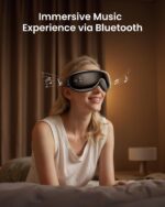 ⁦RENPHO Eyeris 1 – Eye Massager with Heat. Remote. Compression. Temple Massager for Migraine. Gifts for Mom. Heated Eye Mask for Relax. Reduce Eye Strain. Dry Eyes. Eye Bags. Sleep Mask for Eye Care⁩ - الصورة ⁦6⁩