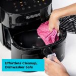 BLACK+DECKER 8-in-1 Digital Air Fryer with Window. 7.2L large capacity. 1800W.rapid Air Technology. LED Touch Display. Dehydrate Function. Dishwasher Safe Basket. Cool-Touch Handle – AF7210-B5 - Image 6