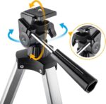 ⁦Gskyer Telescope. 70mm Aperture 400mm AZ Mount Astronomical Refracting Telescope for Kids Beginners – Travel Telescope with Carry Bag. Phone Adapter and Wireless Remote.⁩ - الصورة ⁦4⁩