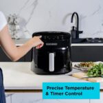 BLACK+DECKER 8-in-1 Digital Air Fryer with Window. 7.2L large capacity. 1800W.rapid Air Technology. LED Touch Display. Dehydrate Function. Dishwasher Safe Basket. Cool-Touch Handle – AF7210-B5 - Image 3