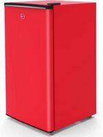 Hoover 118L Single Door Compact Refrigerator with Freezer Compartment – Mechanical Control. Adjustable Thermostat. Security Lock. 1 Removable Shelf. Defrost Feature. 1 Year Warranty. Red – HSD-K118-R - Image 2