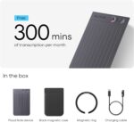 Plaud Note AI Voice Recorder. Voice Recorder w/Case. App Control. Transcribe & Summarize with AI Technology. Support 112 Languages. 64GB Memory. Audio Recorder for Lectures. Meetings. Calls. Black - Image 9