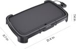 Chefman XL Electric Griddle with Removable Temperature Control. Immersible Flat Top Grill. Burger. Eggs. Pancake Griddle. Nonstick Extra Large Cooking Surface. Slide Out Drip Tray. 10 x 20 Inch - Image 7