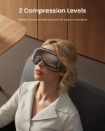 ⁦RENPHO Eyeris 1 – Eye Massager with Heat. Remote. Compression. Temple Massager for Migraine. Gifts for Mom. Heated Eye Mask for Relax. Reduce Eye Strain. Dry Eyes. Eye Bags. Sleep Mask for Eye Care⁩ - الصورة ⁦4⁩