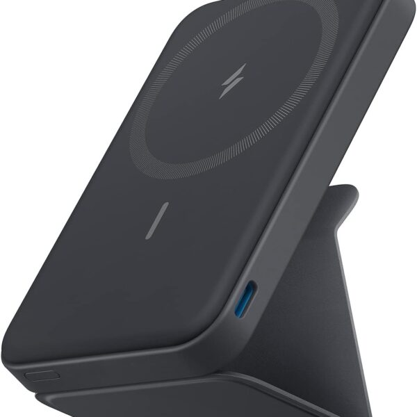 Anker 622 Magnetic Battery (MagGo). 5.000mAh Foldable Magnetic Wireless Portable Charger with Stand and USB-C Port (On The Side). Magsafe-Compatible for iPhone 16/15/14/13 Series