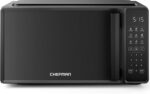 Chefman Countertop Microwave Oven 0.7 Cu. Ft.. 700 Watts with 10 Power Levels. 6 Cooking Presets with One-Touch Express Cook. Eco Mode. Child Safety Lock. & Mute Button – Black