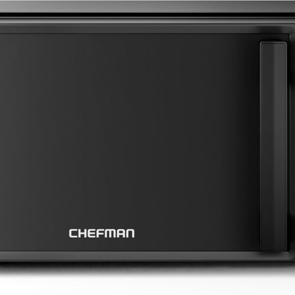 Chefman Countertop Microwave Oven 0.7 Cu. Ft.. 700 Watts with 10 Power Levels. 6 Cooking Presets with One-Touch Express Cook. Eco Mode. Child Safety Lock. & Mute Button – Black