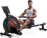 Rowing Machine.Wenoker Magnetic Rower Machine for Home.350 LB Weight Capacity. Smooth Whisper Quiet with Digital Display Tablet Holder & Comfortable Seat Cushion. Compact and Saves Space