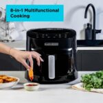 BLACK+DECKER 8-in-1 Digital Air Fryer with Window. 7.2L large capacity. 1800W.rapid Air Technology. LED Touch Display. Dehydrate Function. Dishwasher Safe Basket. Cool-Touch Handle – AF7210-B5 - Image 2