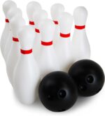 Boley Kids Bowling Set – 12 Piece Toddler Bowling Game – Indoor Outdoor Lawn Bowling Kit for Children – Lightweight. Safe. Family Play Set – Ideal Toy for Preschoolers. Garden Games. Party Fun