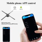 3D Hologram Fan.18.1Hologram Fan with Remote/Bluetooth/WIFI/700 Video Library.Missyou Holographic Fan with HD LED 2000*1444PX Resolution Picture Fan Spinner Small for Shop/Bar/Christmas/Halloween - Image 7