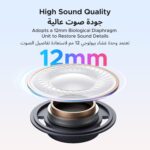 UGREEN ClipBuds Magic. Open-Ear Earbuds with Smart Touchscreen. Custom Wallpaper. Bluetooth Camera Remote Control. Clip On Earphones Wireless. 30H Playtime. IPX5. for Android Phones/iPhone 17 Pro Max - Image 5