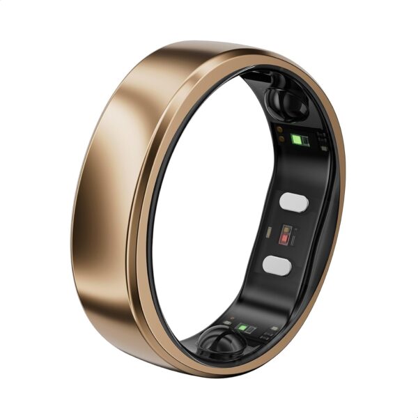 RingConn Gen 2 Air. Ultra-Thin AI Smart Ring. 10-Day Battery life. Fitness/Sleep/Stress/HR Tracker for Women&Men. No App Fee for Standard Features. iOS & Android Compatible (Size 10. Dune Gold)