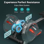 ⁦Rowing Machine.Wenoker Magnetic Rower Machine for Home.350 LB Weight Capacity. Smooth Whisper Quiet with Digital Display Tablet Holder & Comfortable Seat Cushion. Compact and Saves Space⁩ - الصورة ⁦2⁩