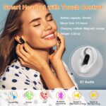 Smart Watch with Earbuds. 1.32 Inch Round Fitness Watch X7. 2 in 1 Bluetooth Watch with Step.Calories.Sleep Monitor.Heart Rate Blood Pressu-re Monitor for iOS & Android - Image 5