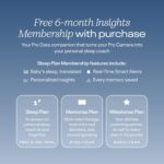 Nanit Pro Smart Baby Monitor & Floor Stand – Wi-Fi HD Video Camera. Sleep Coach and Breathing Motion Tracker. 2-Way Audio. Sound and Motion Alerts. Nightlight and Night Vision. Includes Breathing Band - Image 7