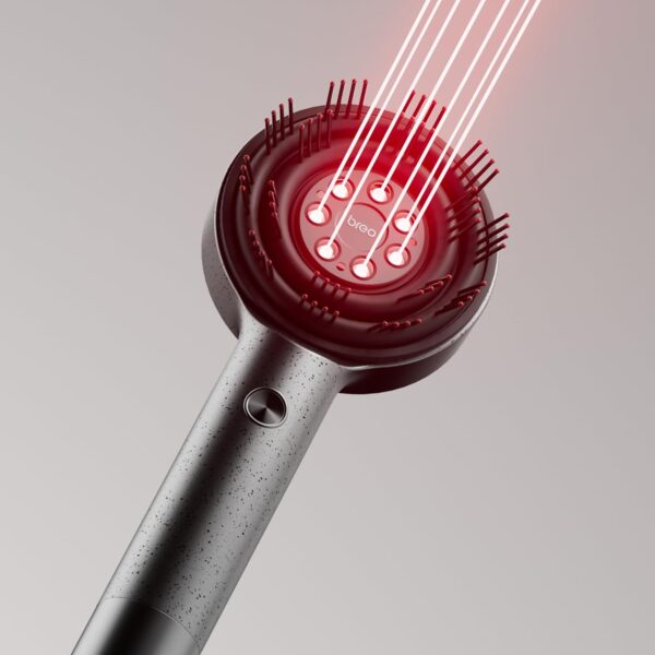 Breo Scalp3L | FDA Cleared Laser Hair Growth Device | Upgraded Red Light Therapy for Hair Regrowth | Hair Loss Treatments | Shiatsu Hair Scalp Massager. IPX7 Waterproof. Cordless Electric Massager