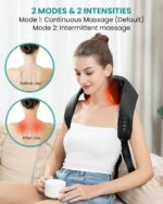 Nekteck Cordless Neck Massager with Soothing Heat. Deep Tissue 4D Expert Kneading Massager. Shiatsu Neck and Shoulder Massage Pillow for Neck. Traps. Back and Leg. Gifts for Men Women Mom Dad - Image 4