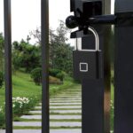 Fingerprint Padlock – Keyless Biometric Gate Locks for Outdoor Fence Storage Gym. Combination Lock USB Rechargeable Black - Image 5