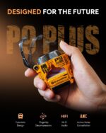 GravaStar Sirius Plus True Wireless Earbuds. Bluetooth 5.3 Active Noise Cancellation ANC Headphones. 28H Playtime. ENC Clear Call. IPX4 for Sports/Work. Customization App for iOS/Android-Yellow - Image 2