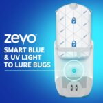 Zevo 2 Flying Insect Traps & 2 Refill Cartridges – Plug in Fly Trap & Indoor Bug Catcher for Gnats. House & Fruit Flies – Blue & UV Light Technology. Mess-Free Alternative to Bug Zapper - Image 4