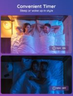 Govee Smart Light Bulbs. Color Changing Light Bulb. Works with Alexa and Google Assistant. 16 Million Colors RGBWW. WiFi & Bluetooth LED Light Bulbs. Music Sync. A19. 800 Lumens. 1 Pack - Image 5