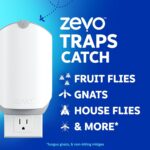 Zevo 2 Flying Insect Traps & 2 Refill Cartridges – Plug in Fly Trap & Indoor Bug Catcher for Gnats. House & Fruit Flies – Blue & UV Light Technology. Mess-Free Alternative to Bug Zapper - Image 2