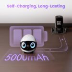 ⁦Indoor Security Camera Robot EBO Air 2 PLUS: 2K Pet Camera. Movable Home Robot. Custom Facial Expression. Auto-Recharge. Battery-Operated. 2-Way Talk. Night Vision. 32GB Memory Card⁩ - الصورة ⁦7⁩