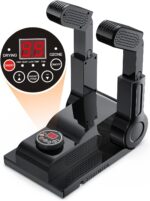 FORLIM [Upgraded Temperature Control] Boot Dryer for Work Boots – Shoe Dryer with 24-Hour Delay Timer. Portable Glove Dryer & Boot Warmer. Automatic Shut-Off Timer. Folding Design. Smart Panel. Black