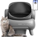Neakasa M1 Open-Top Self Cleaning Cat Litter Box. Automatic Cat Litter Box with APP Control. Odor-Free Waste Disposal includes Trash Bags