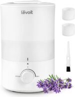 LEVOIT Humidifiers for Bedroom. Quiet (3L Water Tank) Cool Mist Top Fill Essential Oil Diffuser with 25Watt for Home Large Room. 360° Nozzle. Rapid Ultrasonic Humidification for Baby Nursery and Plant