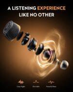 GravaStar Sirius Plus True Wireless Earbuds. Bluetooth 5.3 Active Noise Cancellation ANC Headphones. 28H Playtime. ENC Clear Call. IPX4 for Sports/Work. Customization App for iOS/Android-Yellow - Image 3