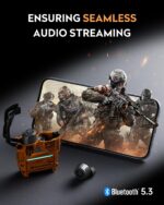 GravaStar Sirius Plus True Wireless Earbuds. Bluetooth 5.3 Active Noise Cancellation ANC Headphones. 28H Playtime. ENC Clear Call. IPX4 for Sports/Work. Customization App for iOS/Android-Yellow - Image 7