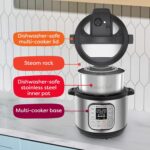⁦Instant Pot Duo 7-in-1 Mini Electric Pressure Cooker. Slow Rice Cooker. Steamer. Sauté. Yogurt Maker. Warmer & Sterilizer. Includes Free App with over 1900 Recipes. Stainless Steel. 3 Quart⁩ - الصورة ⁦8⁩