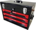 Tool Set and Mechanic Tool Set Box with Handle and 3-Drawer Heavy Duty Metal Box – 339 Piece Tool Kits for Adults Mechanics Workshop Maintenance and Repair Projects – Red - Image 2