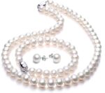 Freshwater Cultured Pearl Necklace Set Includes Stunning Bracelet and Stud Earrings Jewelry for Women – VIKI LYNN