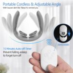 Electric Pulse Neck Massager with Heat for Pain Relief 10 Modes 15 Intensities Therapy Deep Tissue Trigger Point Intelligent Massager Cordless Gifts for Men Women - Image 4