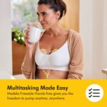 ⁦Medela Freestyle Hands-Free Double Electric Breast Pump with Wearable Cups. App Connectivity. Portable and Discreet Design⁩ - الصورة ⁦4⁩