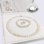 ⁦Freshwater Cultured Pearl Necklace Set Includes Stunning Bracelet and Stud Earrings Jewelry for Women – VIKI LYNN⁩ - الصورة ⁦6⁩