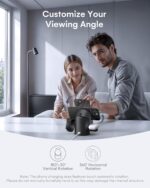 ZEEHOO 3 in 1 Charging Station for Apple Devices. Mag-Safe Charger Stand. Qi2 15W Auto-Rotating Wireless Charger for iPhone 17 16/15/14/13/12 Series& AirPods& iWatch(Black) - Image 5