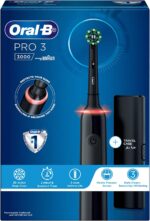 Oral-B Pro Clean 3 3000 Electric Toothbrush with Travel Case. Black Color. Rechargeable. with Built-in Timer