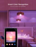 Govee Smart Light Bulbs. Color Changing Light Bulb. Works with Alexa and Google Assistant. 16 Million Colors RGBWW. WiFi & Bluetooth LED Light Bulbs. Music Sync. A19. 800 Lumens. 1 Pack - Image 7
