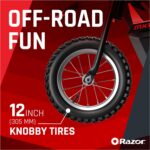 Razor MX125 Dirt Rocket electric-powered dirt bike with authentic motocross dirt bike geometry, rear-wheel drive, 100-watt, high-torque, chain-driven motor, for kids 7+ - Image 4