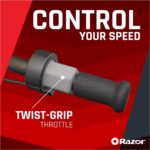 Razor MX125 Dirt Rocket electric-powered dirt bike with authentic motocross dirt bike geometry, rear-wheel drive, 100-watt, high-torque, chain-driven motor, for kids 7+ - Image 6