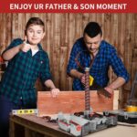 TOKKOT Thor Hammer Tool Box. Multifunctional Home Repair Tool Set Excellent Hand Tool Novelty Gift for Men as Halloween Prop Cosplay Hammer (Silver) - Image 4