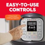 ⁦Instant Pot Duo 7-in-1 Mini Electric Pressure Cooker. Slow Rice Cooker. Steamer. Sauté. Yogurt Maker. Warmer & Sterilizer. Includes Free App with over 1900 Recipes. Stainless Steel. 3 Quart⁩ - الصورة ⁦6⁩